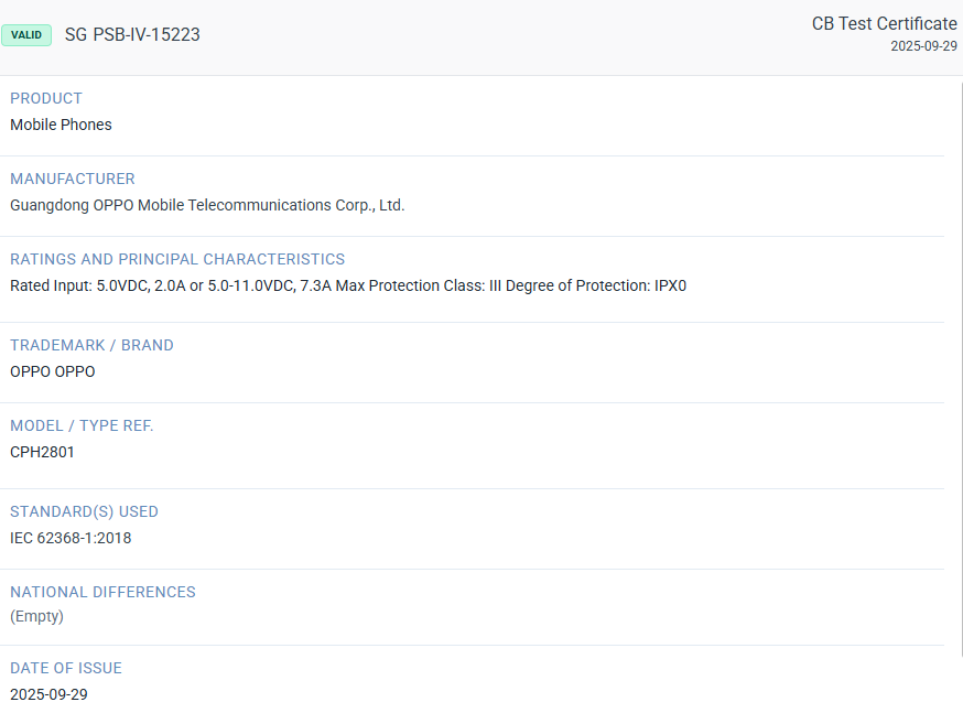 OPPO Reno 15F 5G sudah disetujui TDRA UEA
