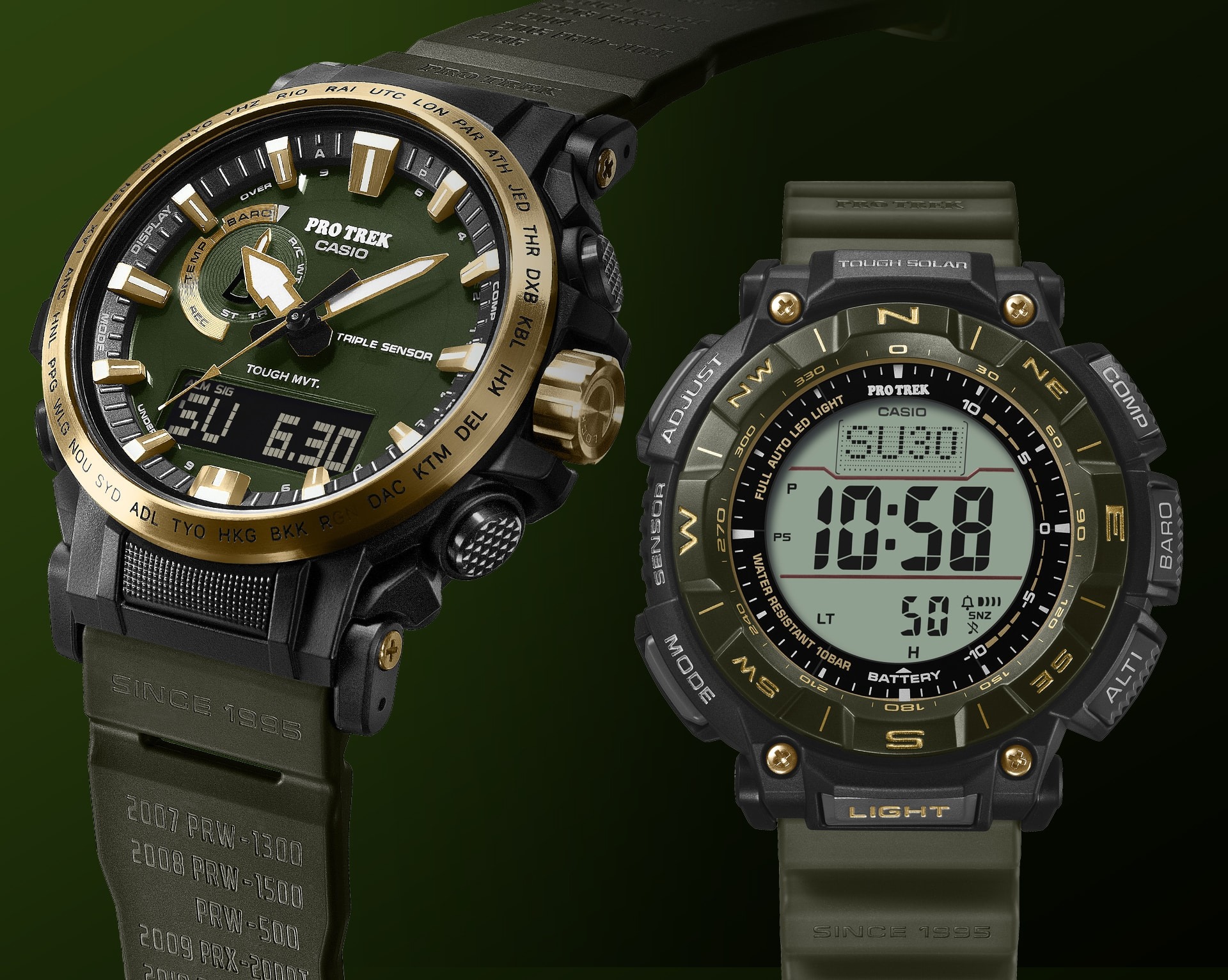 Casio Reveals 30th Anniversary Pro Trek PRW-61ANS-3 and PRG-340ANS