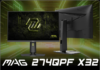 MSI MAG 274QPF X32 Gaming Monitor Announced With 320Hz Refresh Rate, 0.5ms Response Time & 129% sRGB Coverage MSI MAG 274QPF X32