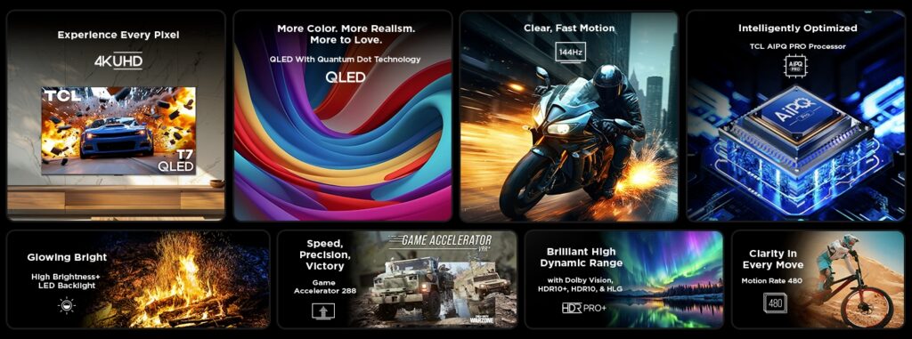 TCL T7 QLED TVs
