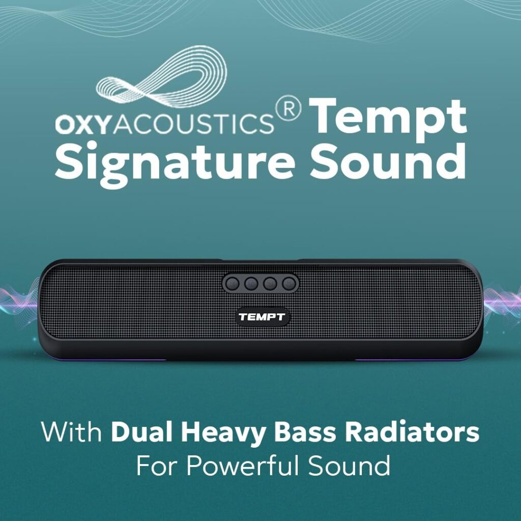 TEMPT CineBar 24W portable wireless RGB soundbar