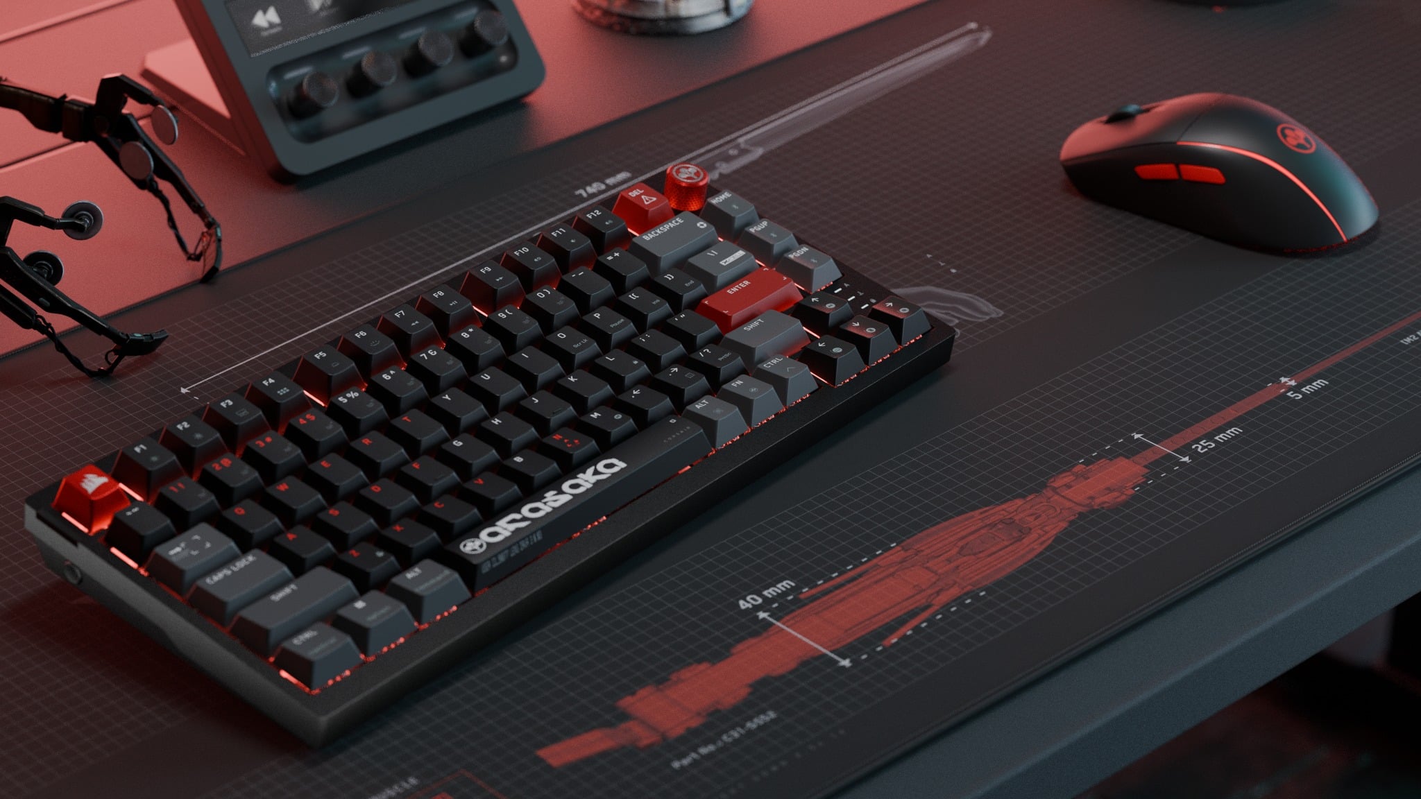Cyberpunk 2077 Arasaka Edition Gaming Peripherals Announced by CORSAIR