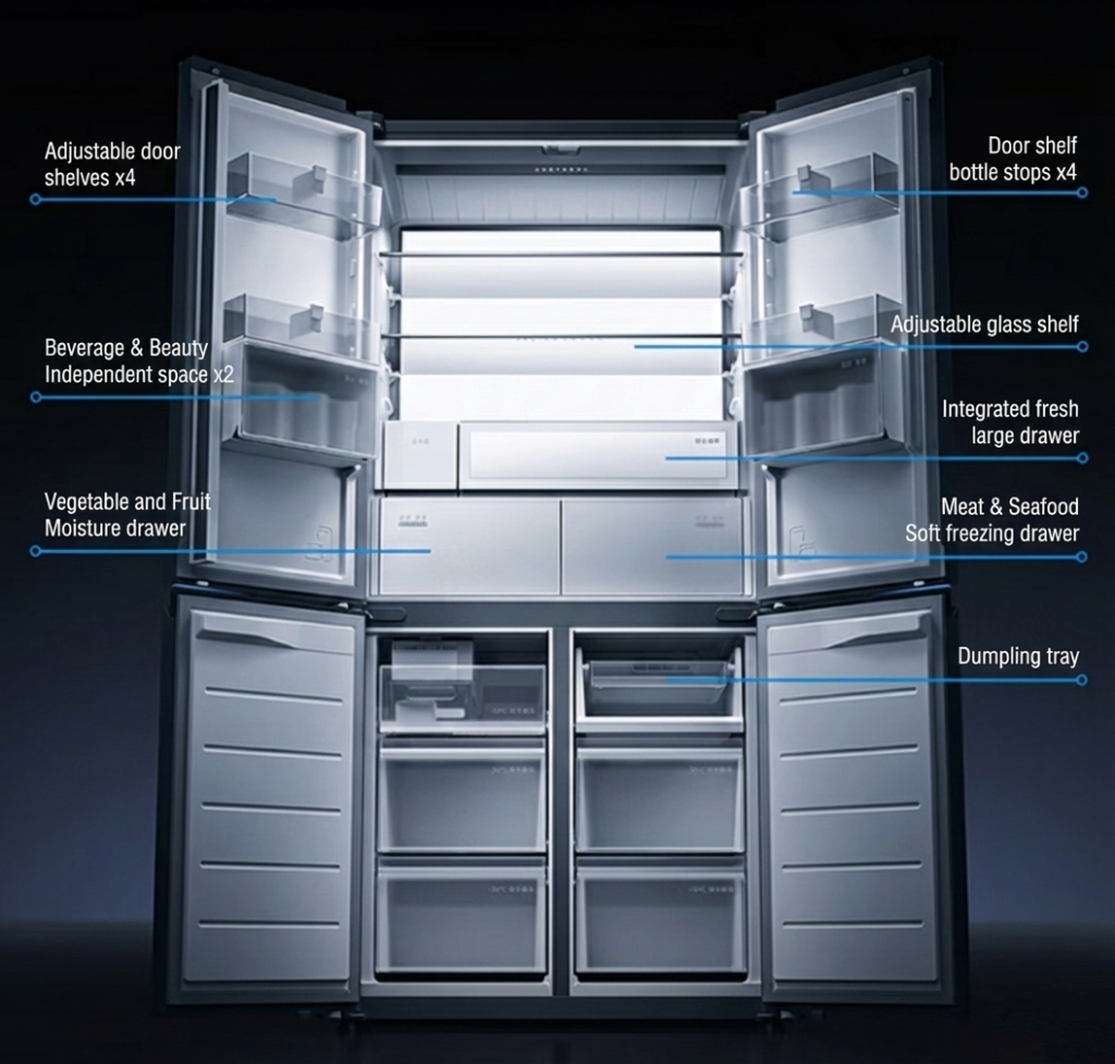 Xiaomi Mijia Refrigerator Pro Cross Embedded 560L 
