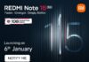 Redmi Note 15 5G is launching on January 6 in India Redmi Note 15 launch date