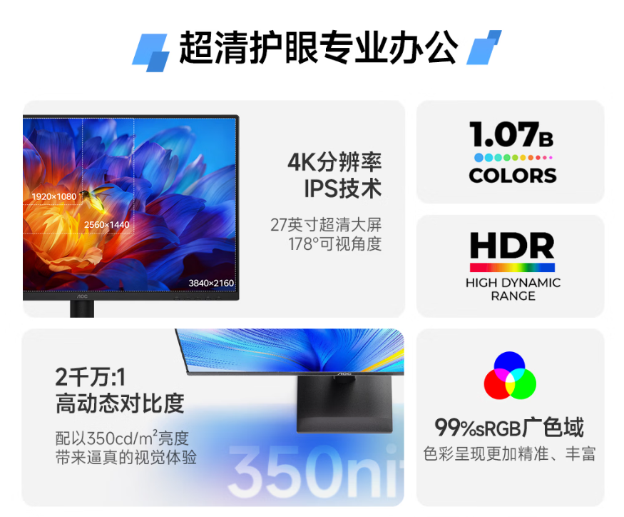 AOC U27E4 monitor
