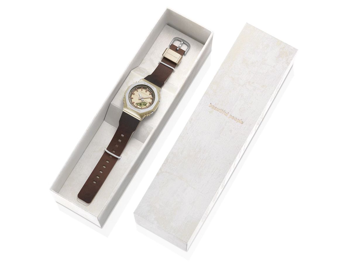 Casio launches G-Shock x beautiful people with a premium metal bezel and a leather-like band