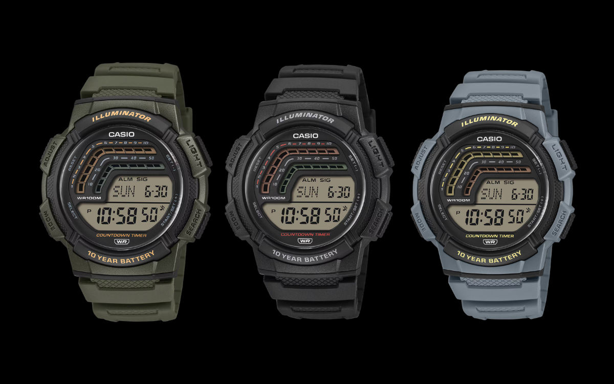 Ws Watch Casio launches WS1800 digital watches in the US with retro design and ...