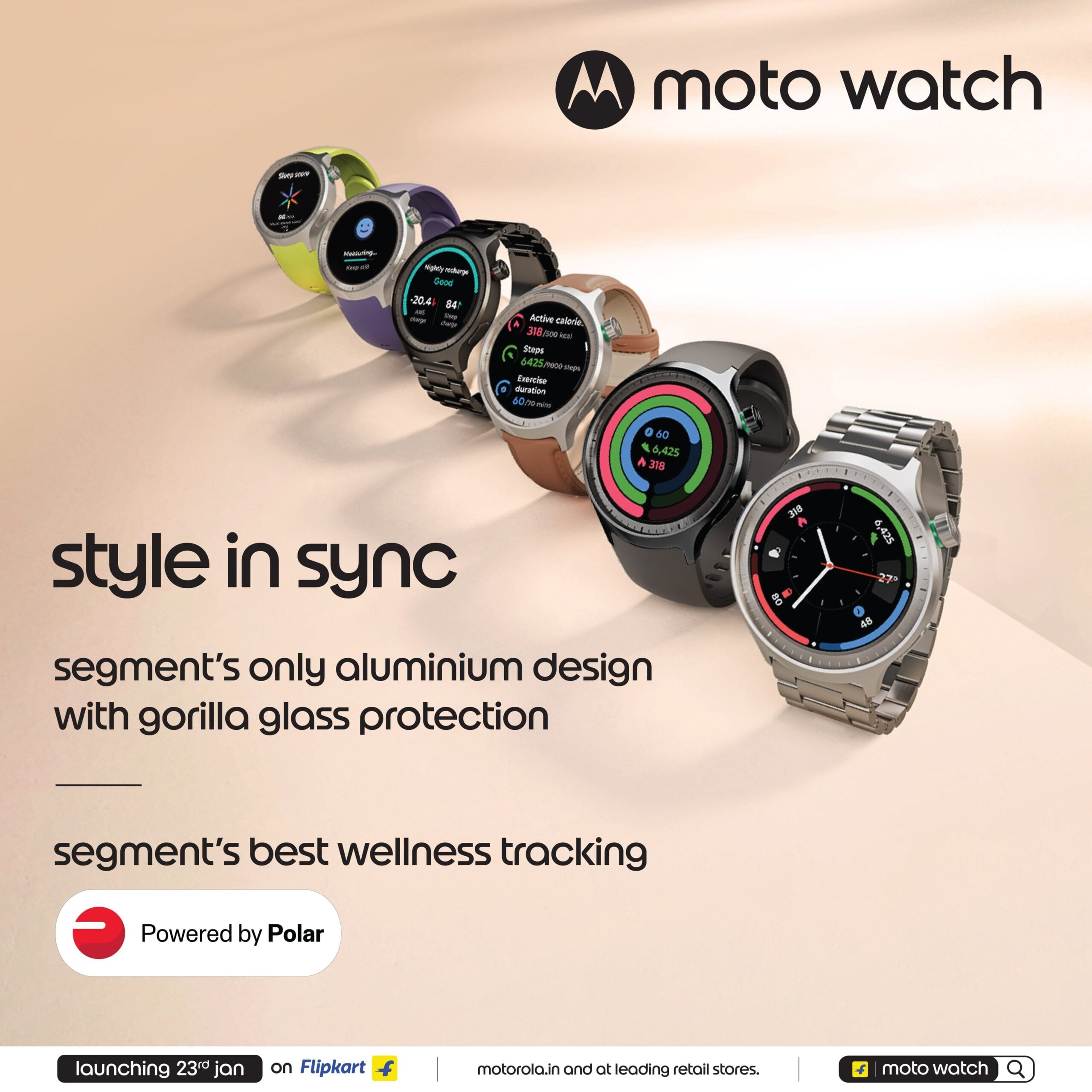 Moto Watch Coming to India on January 23 with Polar Fitness Features