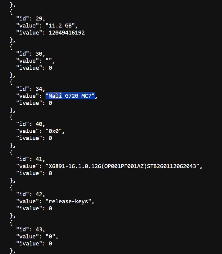 Infinix GT 50 Pro Geekbench