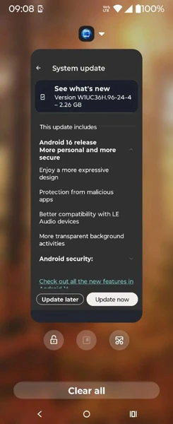 Motorola Razr 2025 (Razr 60) Android 16 update