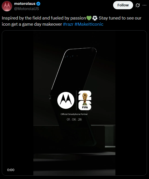 Motorola Razr FIFA World Cup 2026 Edition Teased