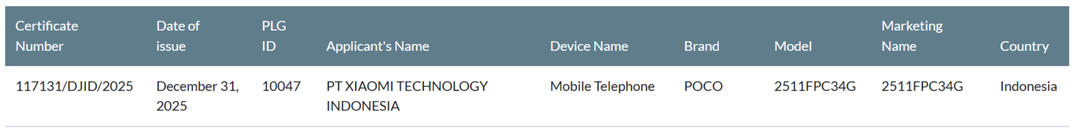 POCO X8 Pro sudah dapat sertifikasi SDPPI