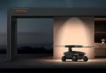 This solar charging robot acts like a butler and follows you around to power your devices Solar Mars Bot