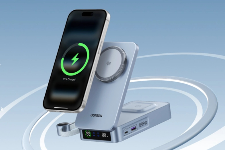 UGREEN’s new 2-in-1 battery pack brings 20000mAh capacity and a digital display