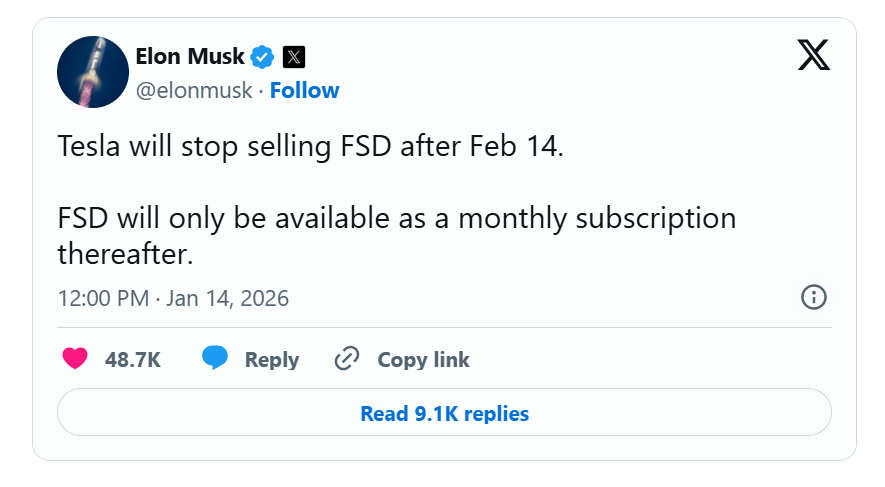 The Business Case: Why Tesla Changed Course on FSD Pricing - visual representation