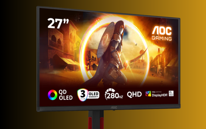 AOC launches new 27-inch QD-OLED gaming monitor with 280Hz refresh rate ...