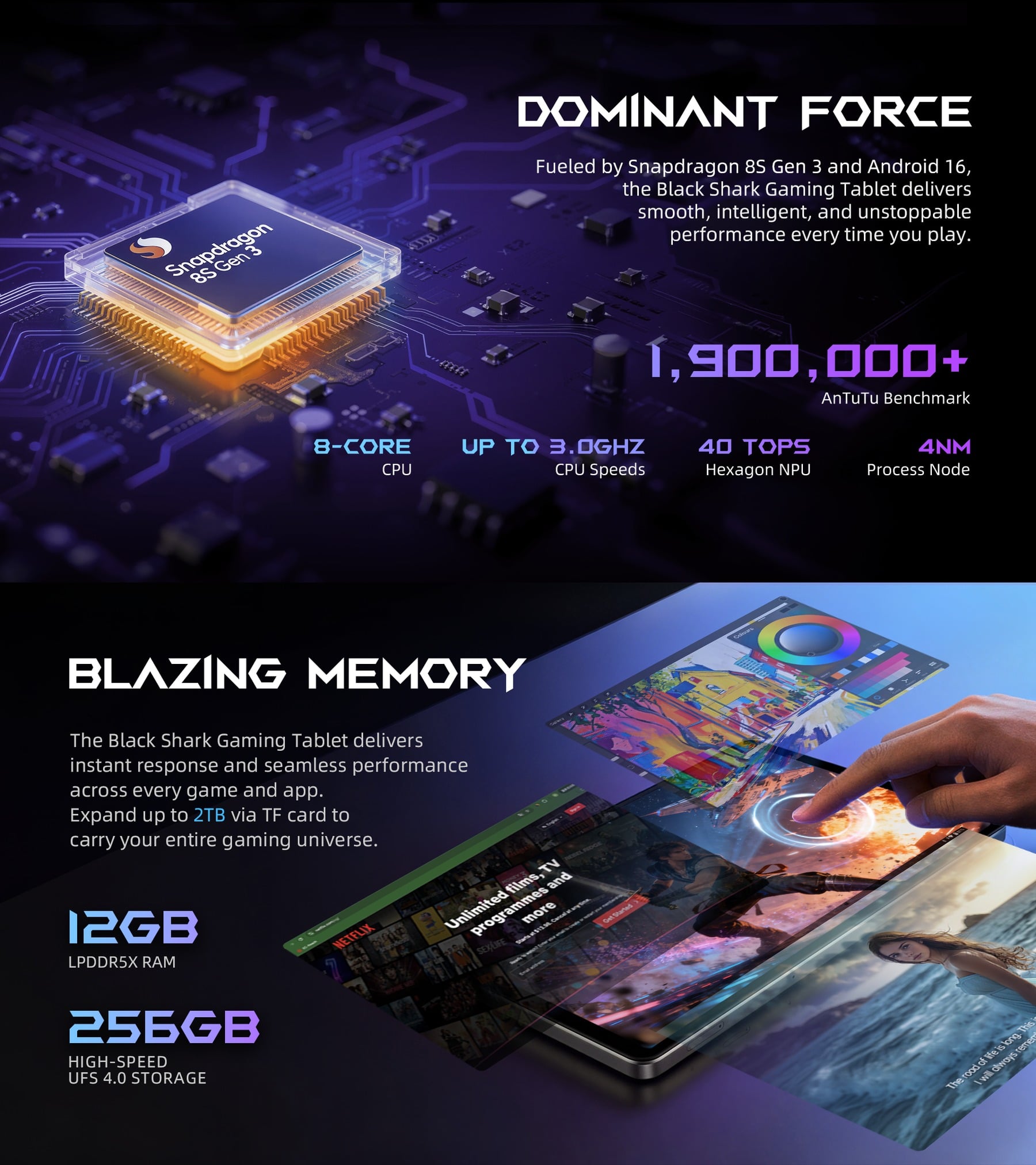 Black Shark Gaming Tablet