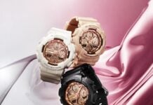 Casio Introduces New G-Shock GMA-S140PG Models with Metallic Pink Gold Accents Casio G-Shock GMA-S140PG-1A, GMA-S140PG-4A and GMA-S140PG-7A watches