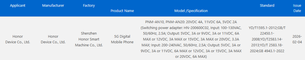 Honor Magic V6 could arrive with fastest charging ever on a foldable, reveals 3C certification