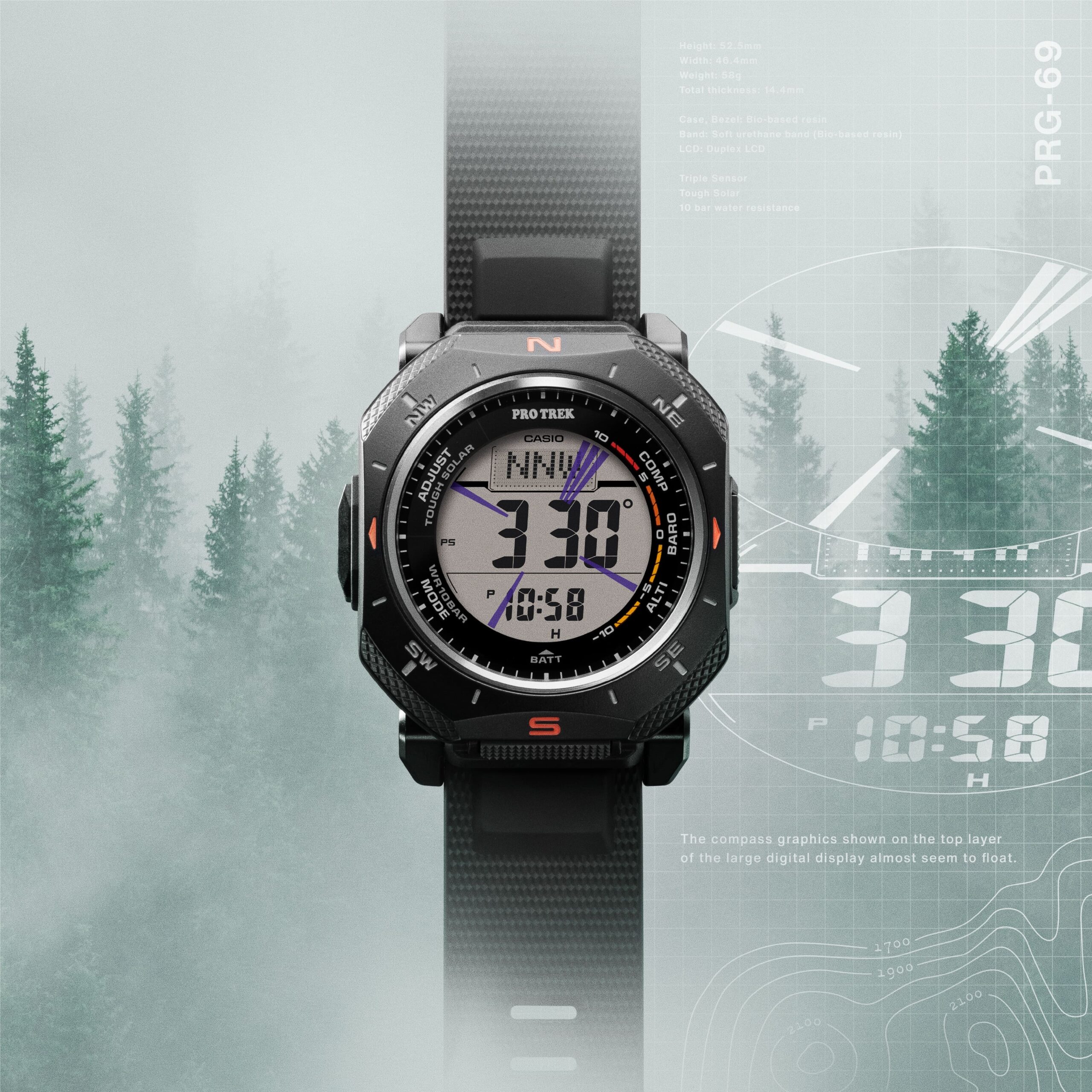 Casio Pro Trek PRG-69 Series Watches Launch With New Angular Case and Triple Sensor