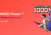 Realme Narzo Power 5G debuts on March 5 with 10,0001mAh battery, 144Hz curved AMOLED screen, and more Realme Narzo Power 5G launch date
