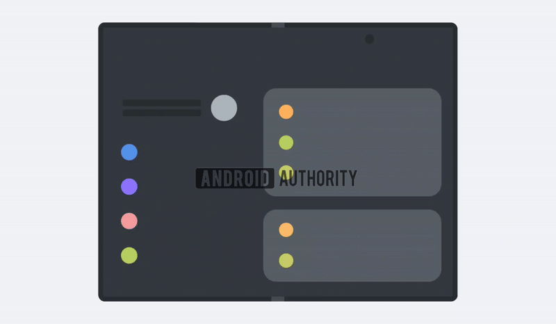 Samsung wide foldable design black