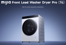 Xiaomi launches Mijia Washer Dryer Pro 9kg in UK with app control and self-cleaning system