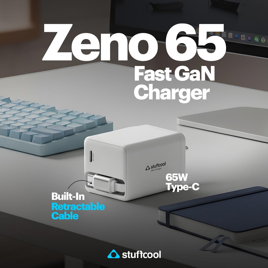 Stuffcool Zeno 65W GaN Charger Supports Laptops, Phones With Single 65W Output