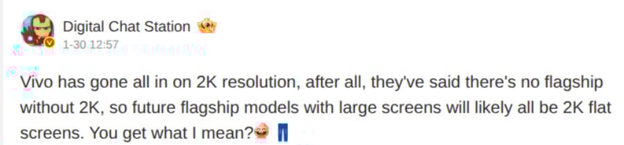 Vivo X500 series and iQOO 16 could all feature 2K-resolution screens