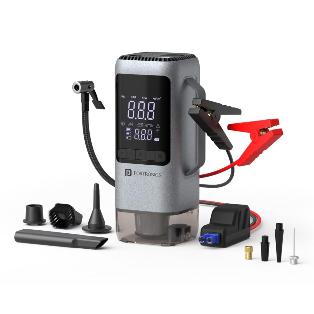 Portronics Vayu Cop 6-in-1 rechargeable car utility station