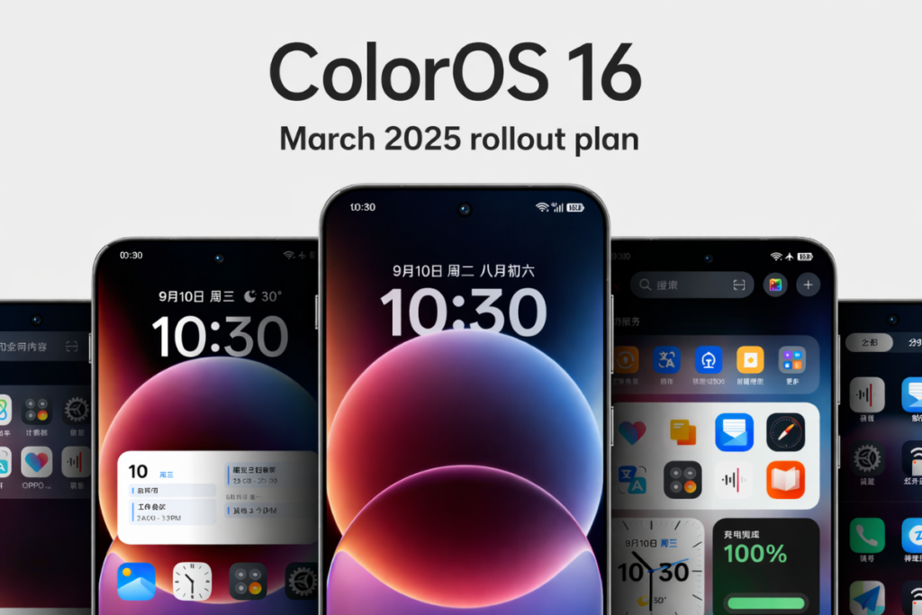 ColorOS 16 March 2026 rollout plan