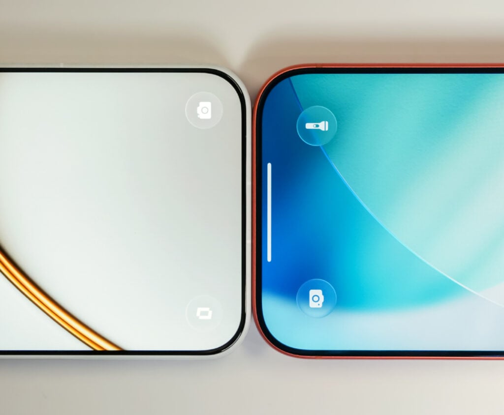 OnePlus 15T (left) and IPhone 17 Pro (right)