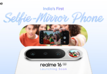 Realme 16 launching soon in India with a selfie mirror phone design Realme 16 teaser