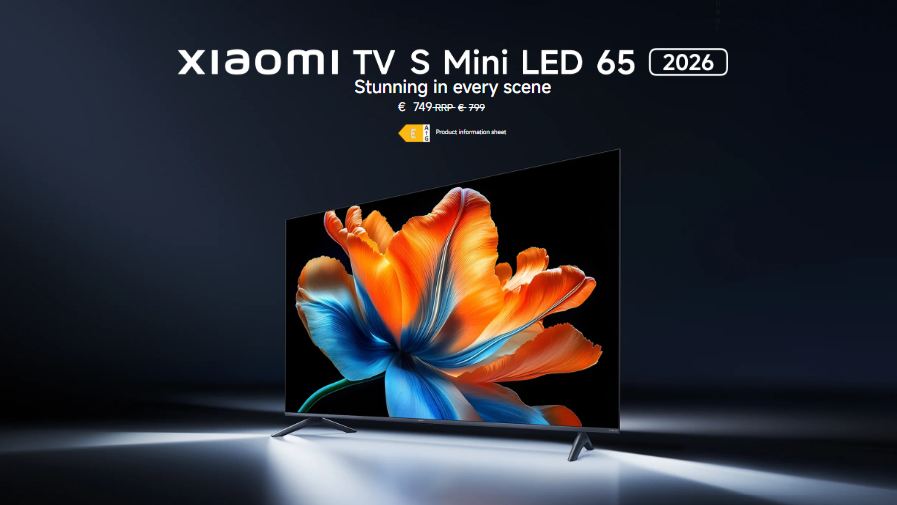 Xiaomi TV S Mini LED 2026 lineup launches in Europe with 4K, 1200 nits brightness, up to 144Hz refresh rate