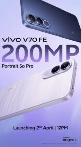 VVivo V70 FE launch date