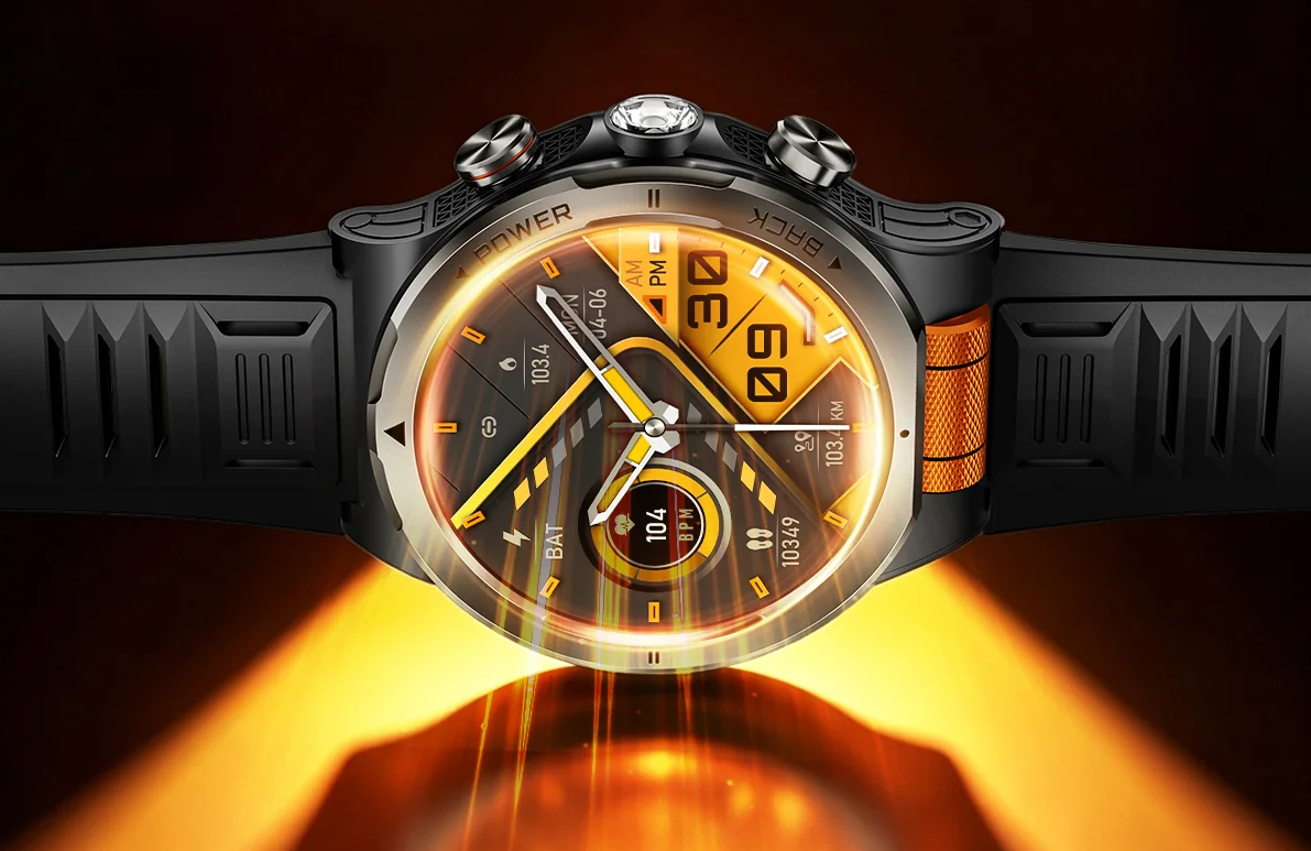 Rogbid launches SpinX smartwatch with optical scroll wheel, 1100mAh battery & a flashlight