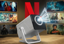 Portronics Beem 570 Projector Offers 50,000-hour Lamp Life, 10,000 Lumens Brightness, and Auto Keystone Correction Portronics Beem 570 Smart Projector