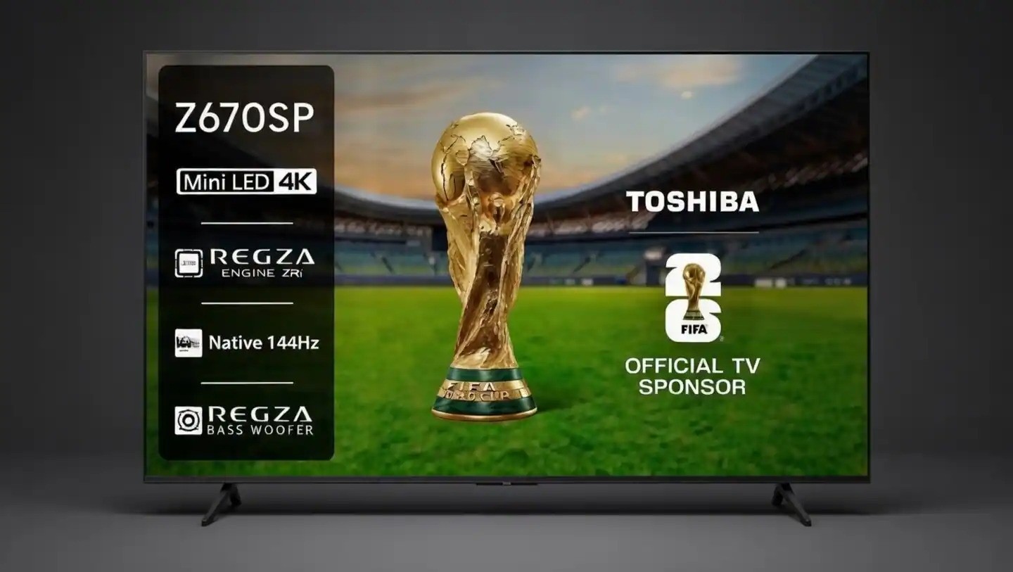 Toshiba Z670SP mini LED TV series launched with 144Hz panel, up to 100-inch size options