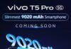 Vivo T5 Pro teasers begin, reveals 9,020mAh battery, an extender kit, under Rs 20,000 price