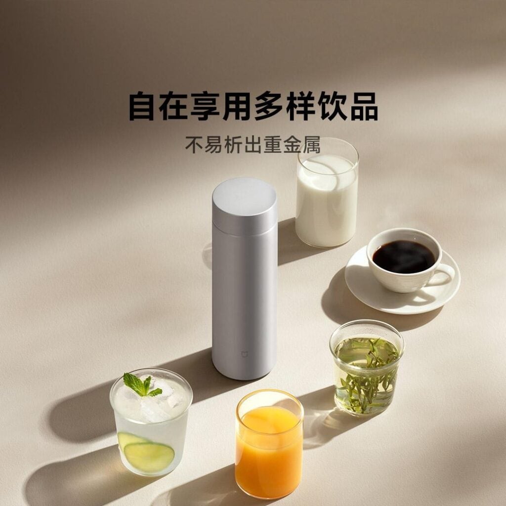 Xiaomi Mijia Titanium Thermos Cup Ti2 Moonlight Silver