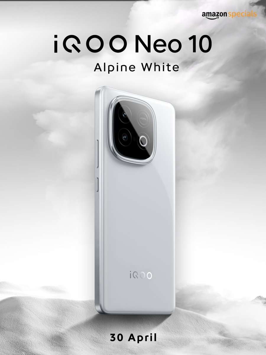 iQOO Neo 10's Alpine White variant officially revealed, here's