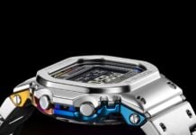 Casio G-Shock 5000 Series Gets Rainbow Metal Design with Solar and Bluetooth