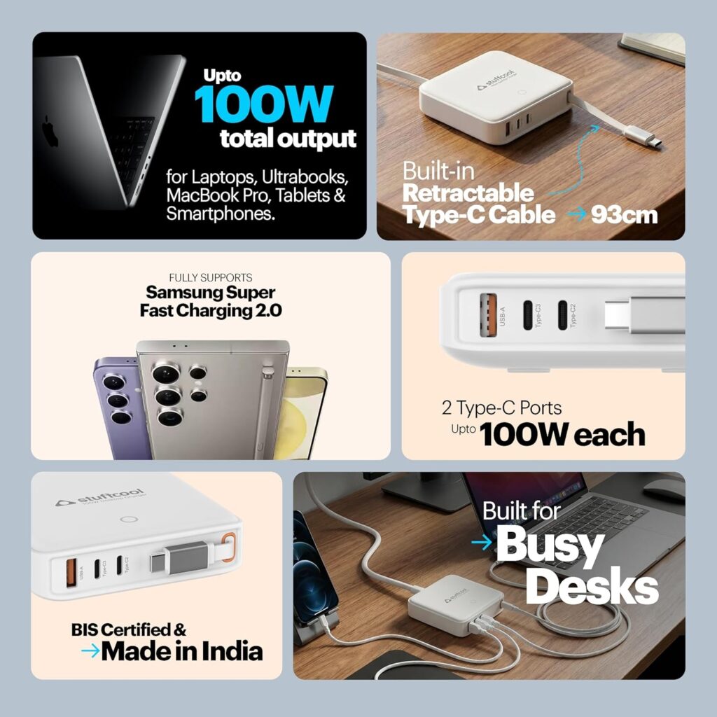 Stuffcool Zeno 100W Desktop Charging Station