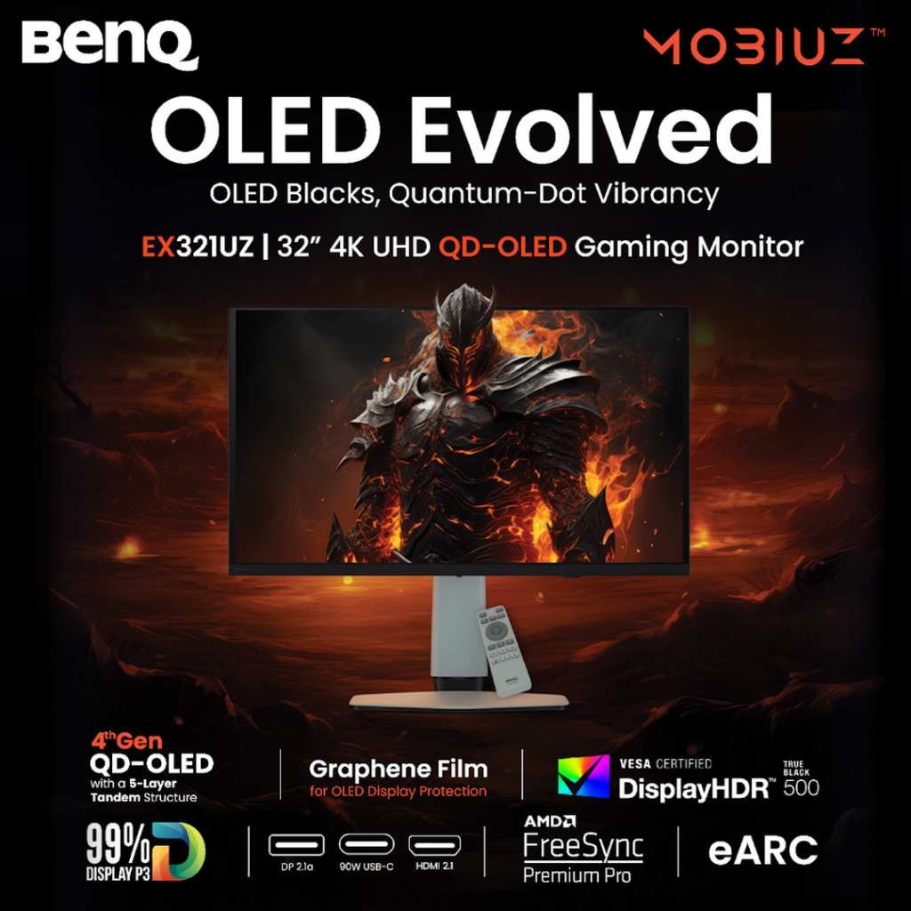 BenQ Mobiuz EX321UZ 240Hz gaming monitor