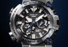 Casio unveils one of its most expensive G-Shock watches with blue sapphires and dive tech Casio G-Shock Frogman MRG-BF1000EB-1AJR