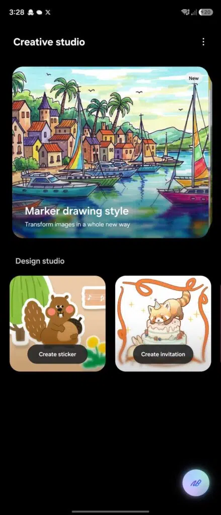 Creative Studio app - One UI 8.5