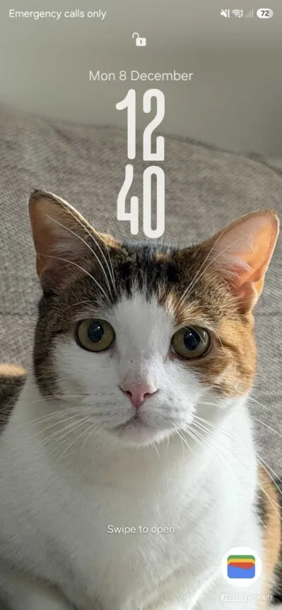 Lock screen in One UI 8.5