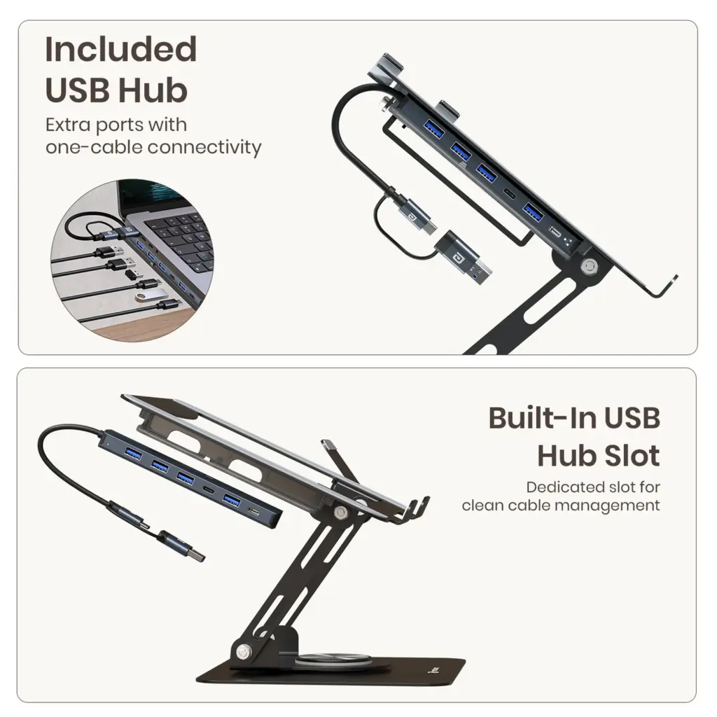 Portronics My Buddy K9 Pro Max laptop stand