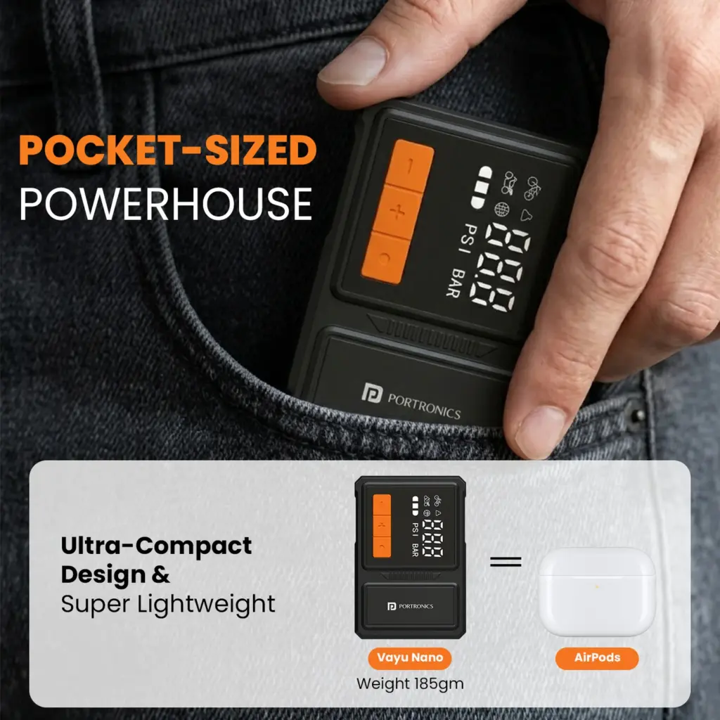 Portronics Vayu Nano Tire Inflator