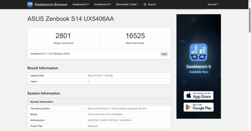 Asus Zenbook S14 UX5406AA Full Review